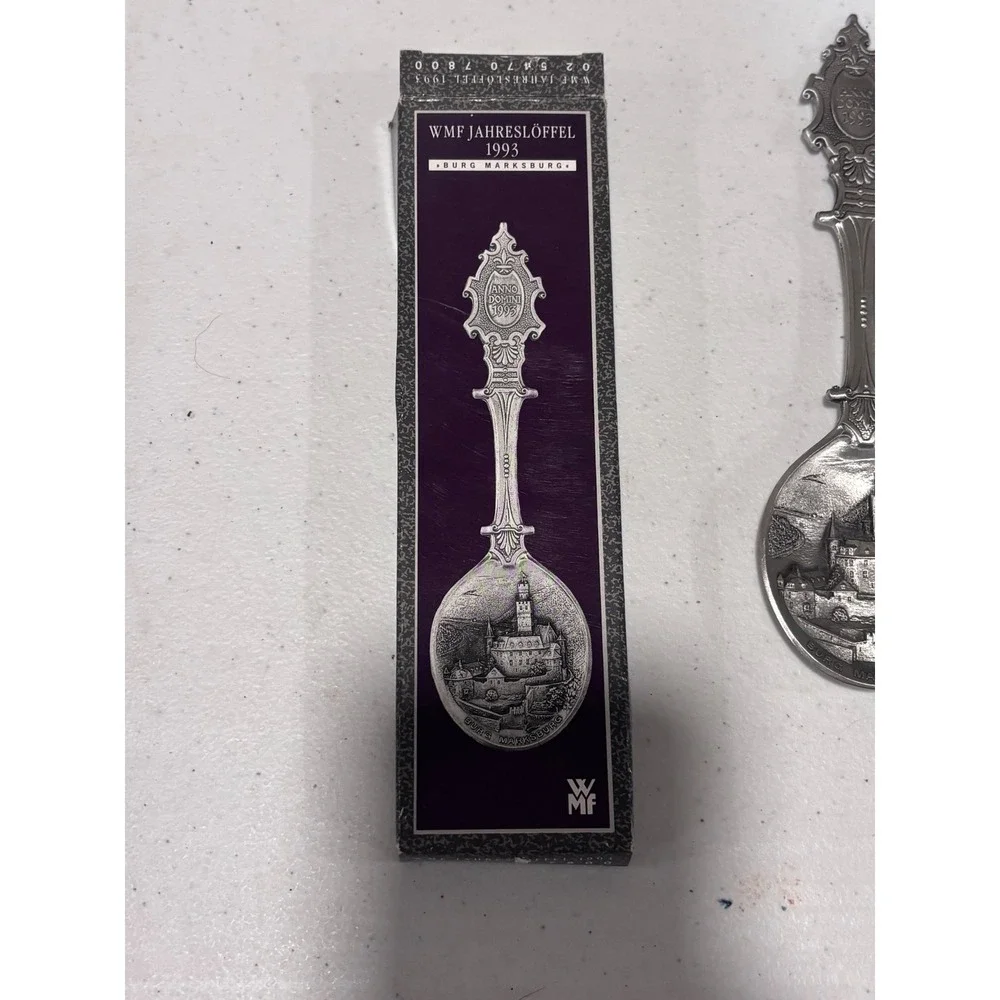 WMF 1993 Jahreslöffel Annual Collector Spoon Burg Marksburg Silver Plated Ger.